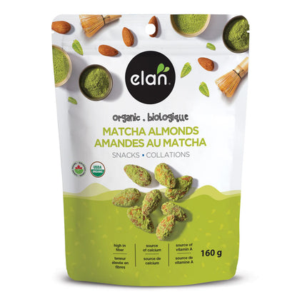Elan Organic Matcha Almonds 160gm