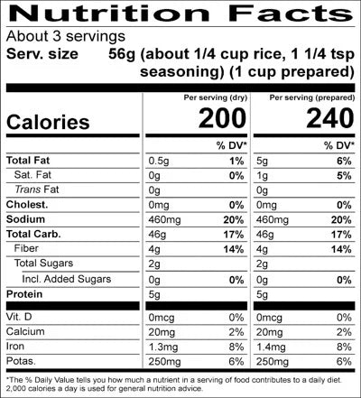 Lundberg Whole Grain Spanish Rice & Seasoning Mix 170g
