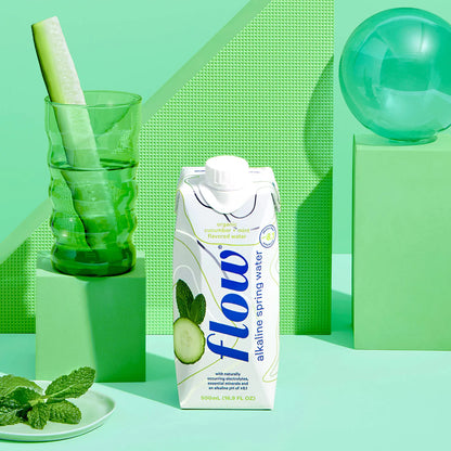 Flow Organic Cucumber and Mint Alkaline Water 500ml