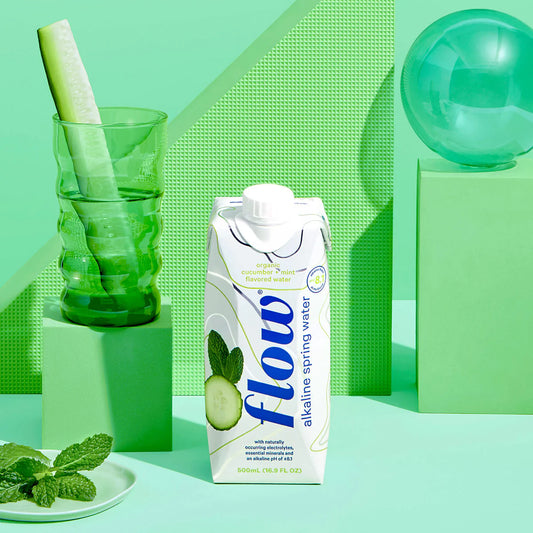 Flow Organic Cucumber and Mint Alkaline Water 500ml