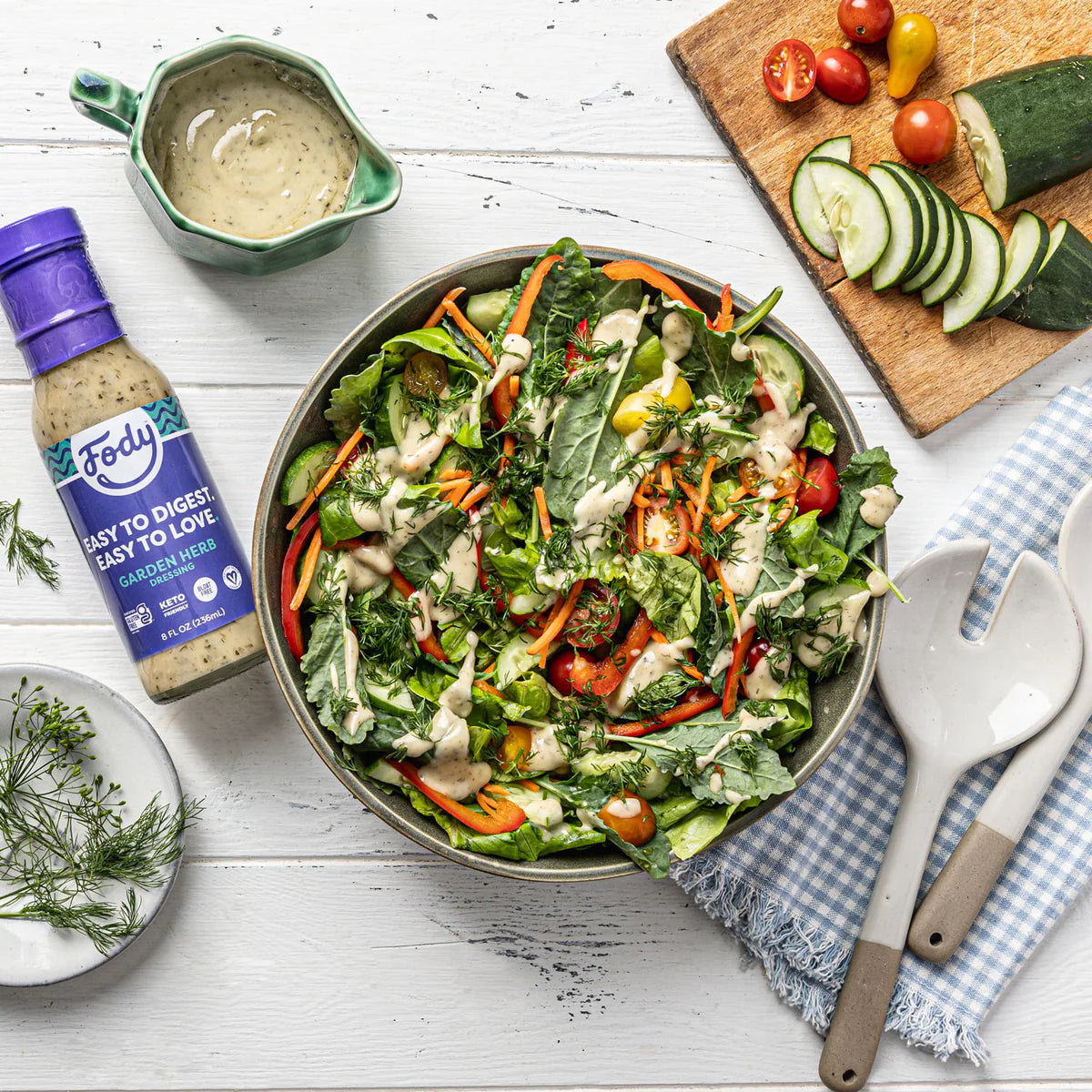 Fody Fodmap Garden Herb Dressing 236mL