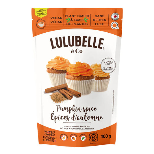 Lulubelle & Co. GF Pumpkin Spice Cupcake Mix 400gm