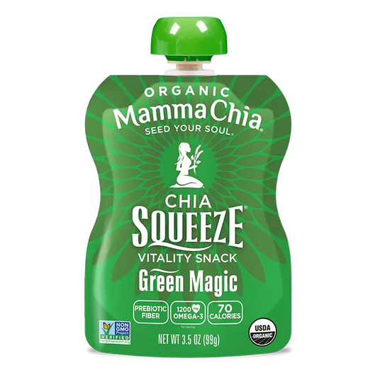 Mamma Chia Organic Green Magic Squeeze 4 pack 400gm