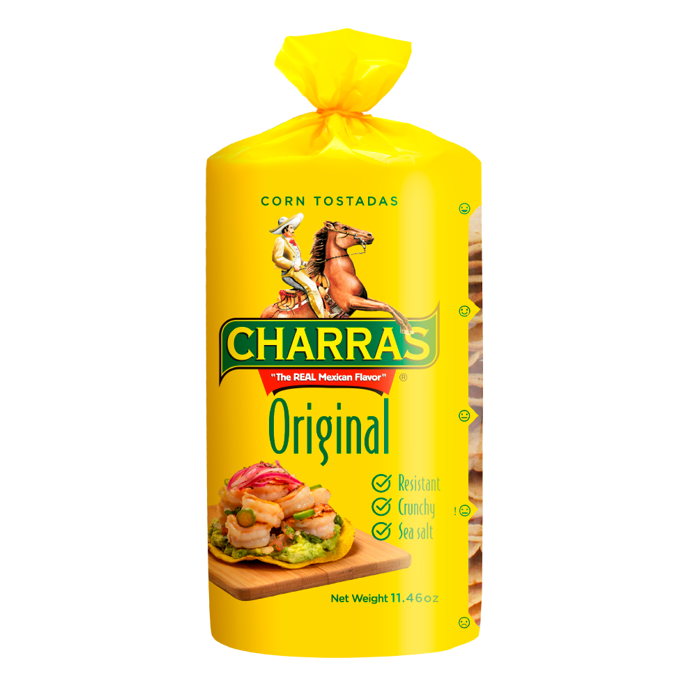 Charras Tostadas Jalapeno 350gm
