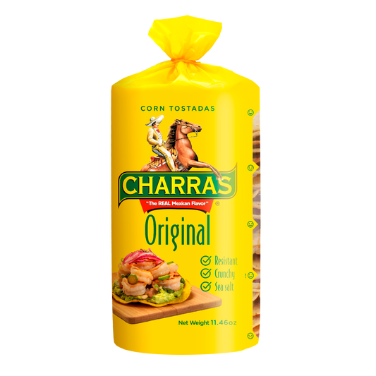 Charras Tostadas Jalapeno 350gm