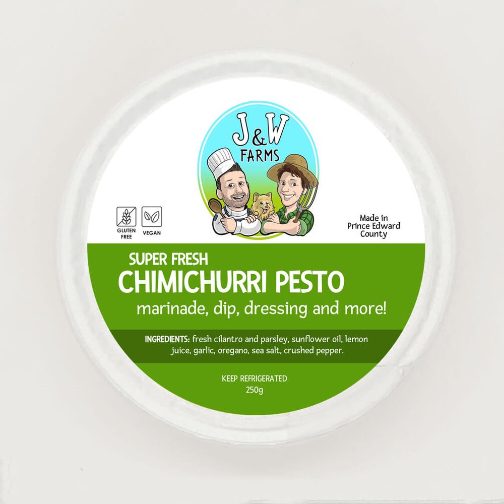J & W Farms Sunflower Seed Chimichurri Pesto 250ml