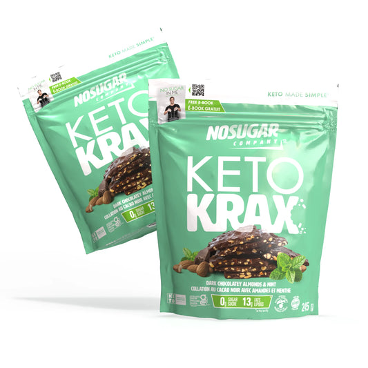 No Sugar Company Keto Krax Dark Chocolatey Almonds and Mint 245gm