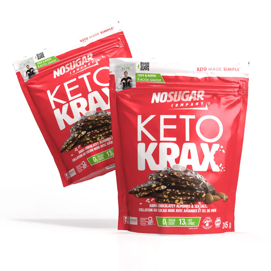 No Sugar Company Keto Krax Dark Chocolatey Almonds and Sea Salt 245gm