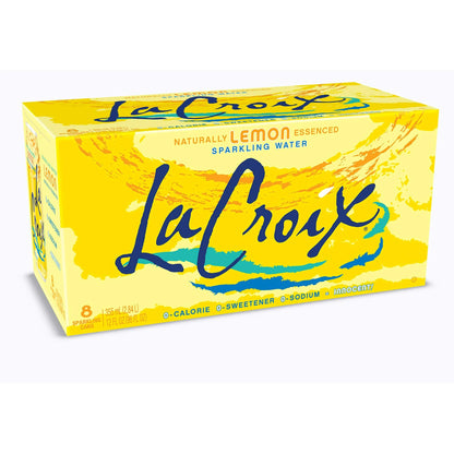 La Croix lemon Sparkling Water 8 pack