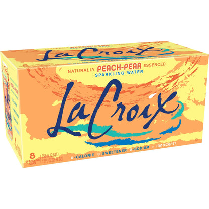 La Croix Peach Pear Sparkling Water 8 pack