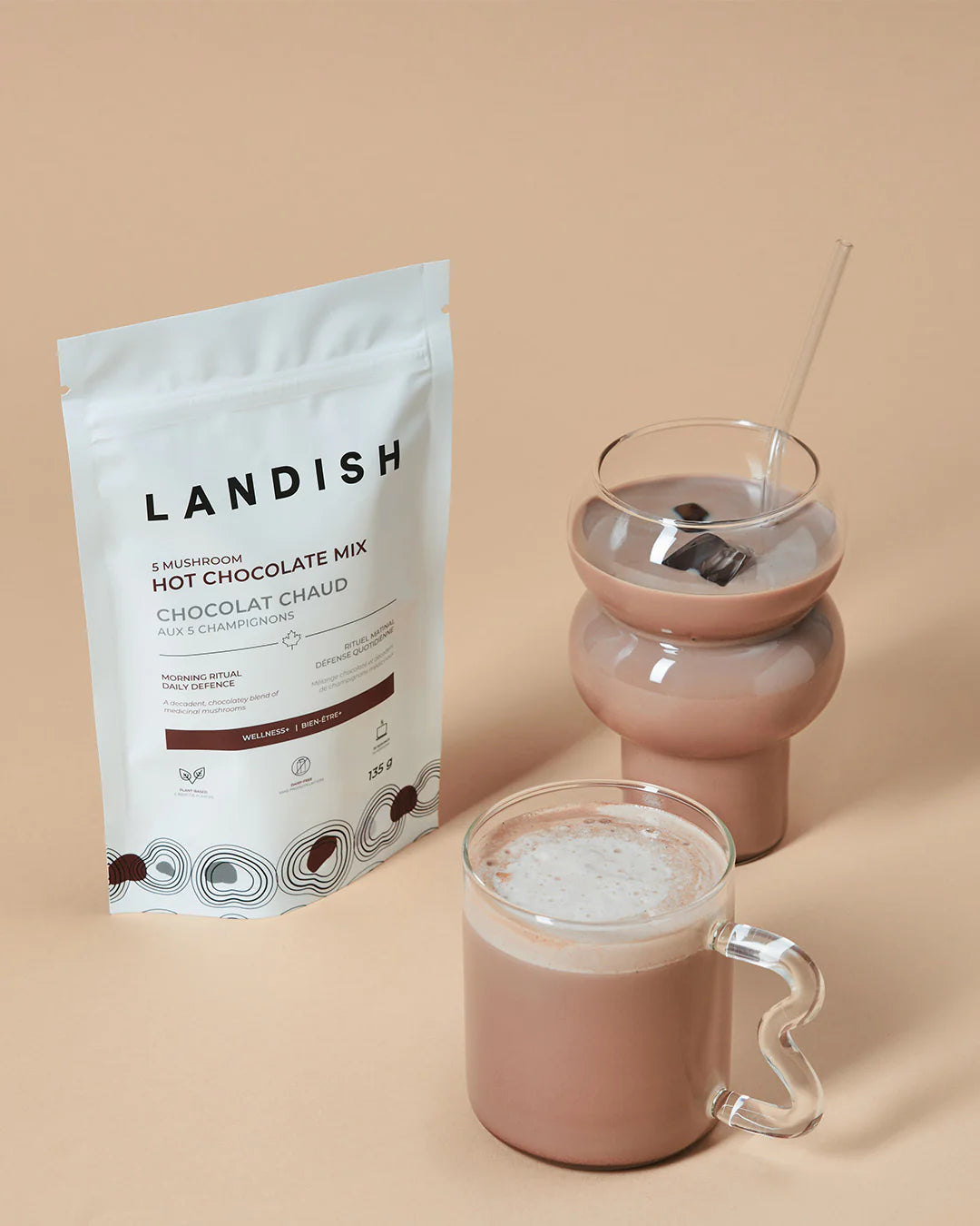 Landish 5 Mushroom Hot Chocolate Mix 135gm