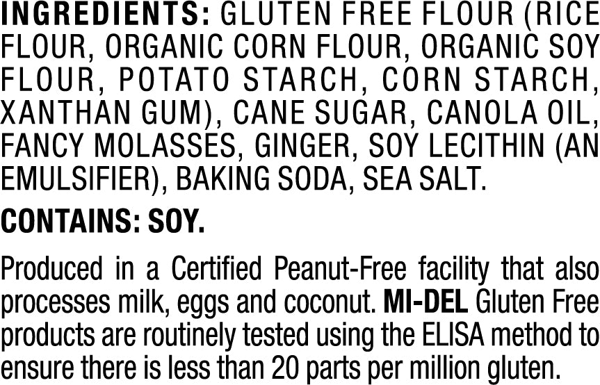Mi-del Gluten Free Ginger Snap 227g