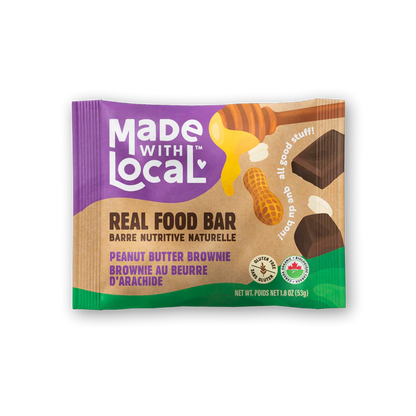 Made with Local Peanut Butter Brownie Real Food Bar 53gm