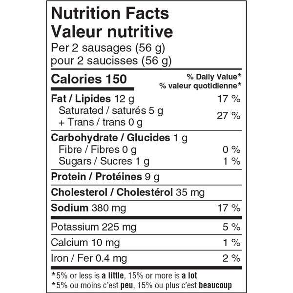 McLean Organic Maple Breakfast Sausage 250gm
