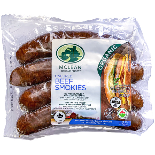 Mclean Organic Beef Smokies