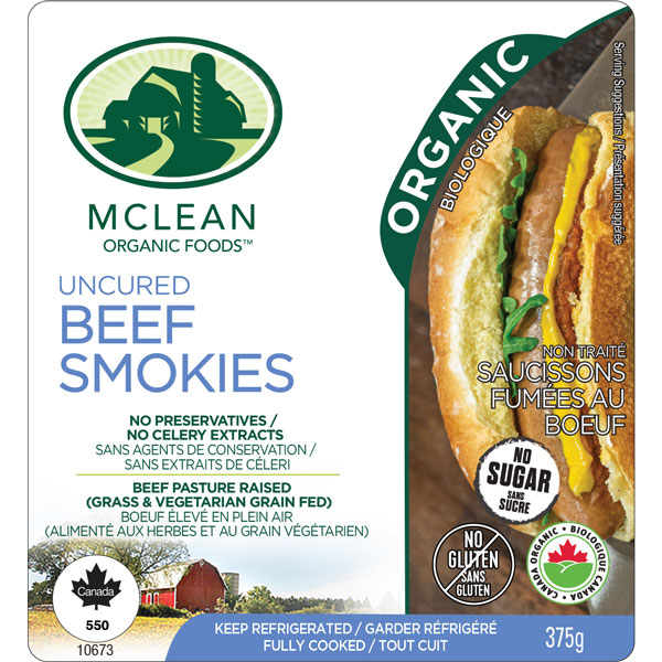 Mclean Organic Beef Smokies