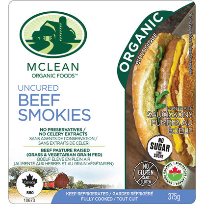 Mclean Organic Beef Smokies