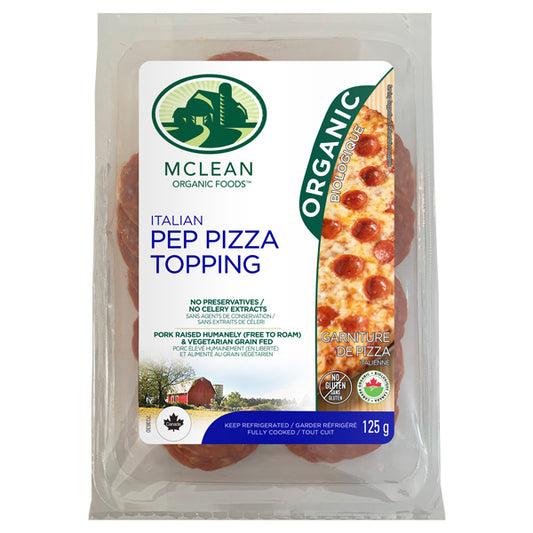 Mclean Organic Pizza Pepparoni Topping