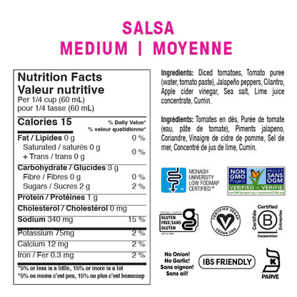 Fody Fodmap Medium Salsa 450ml