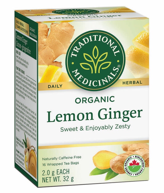 Traditional Medicinals Organic Lemon Ginger 32gm