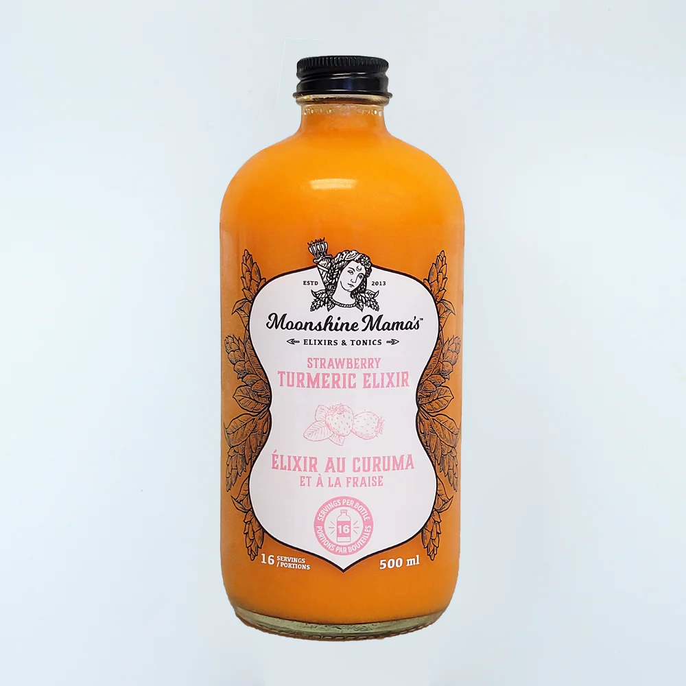 Moonshine Mama Strawberry Turmeric Elixir Mix 500ml
