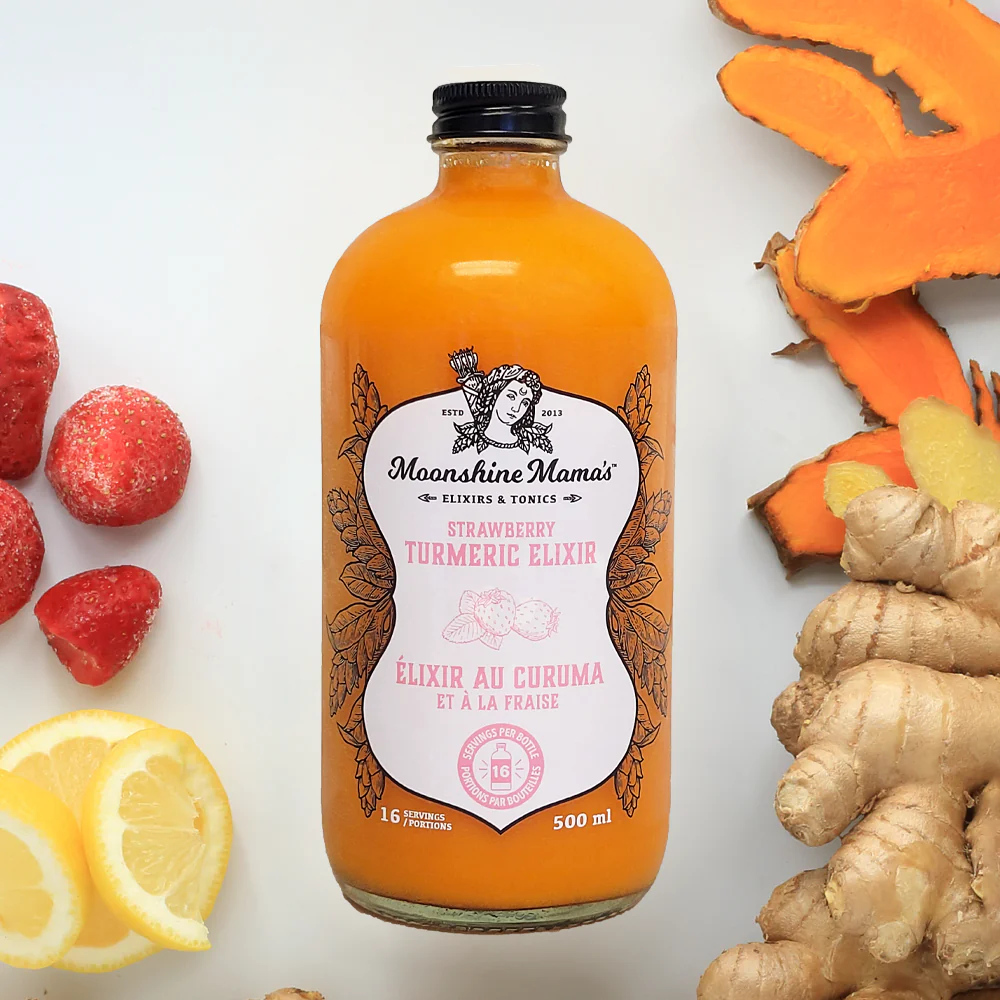 Moonshine Mama Strawberry Turmeric Elixir Mix 500ml