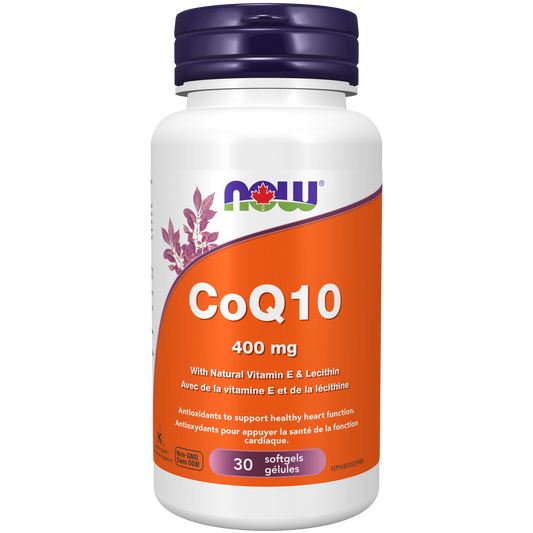 Now CoQ10 with Natural Vitamin E and Lecithin 400g