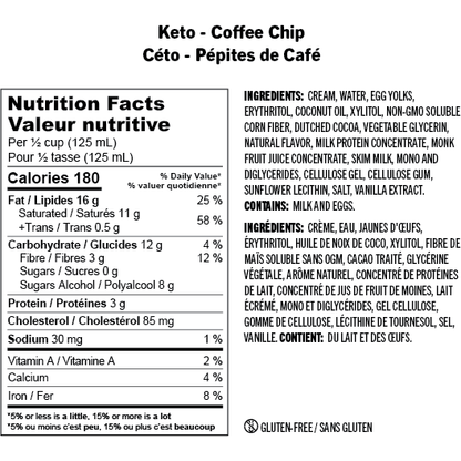 Enlightened Keto Coffee Chip Ice Cream Pint 473ml