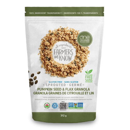One Degree Oat Pumpkin Seed and Flax Granola 321g