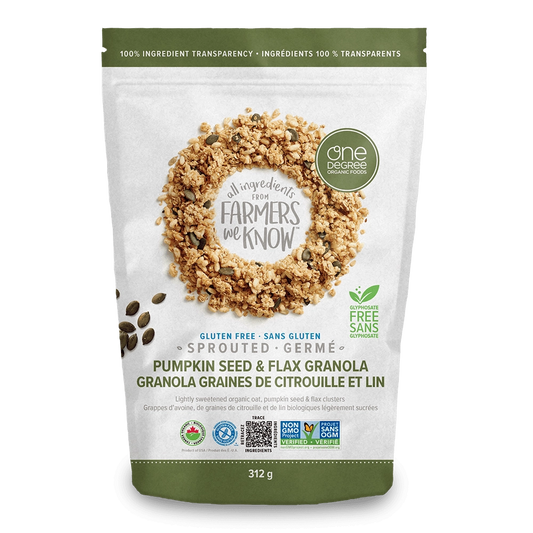 One Degree Oat Pumpkin Seed and Flax Granola 321g