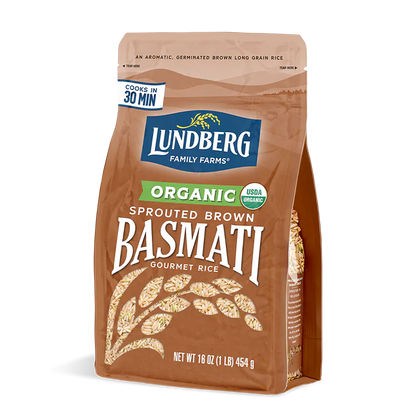 Lundberg Sprouted Brown Basmati Rice 454g