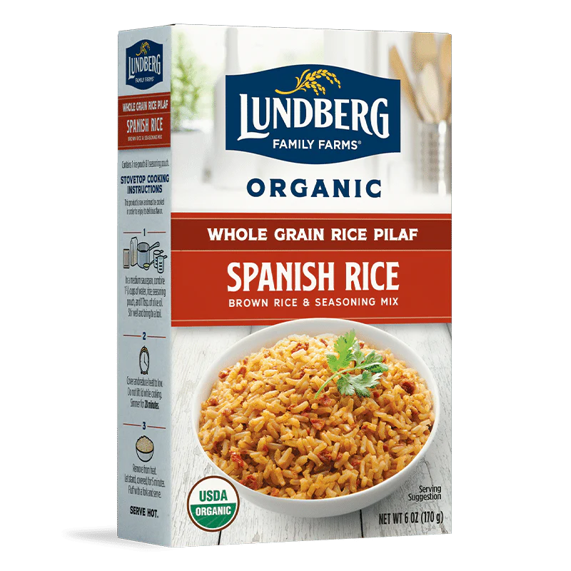 Lundberg Whole Grain Spanish Rice & Seasoning Mix 170g