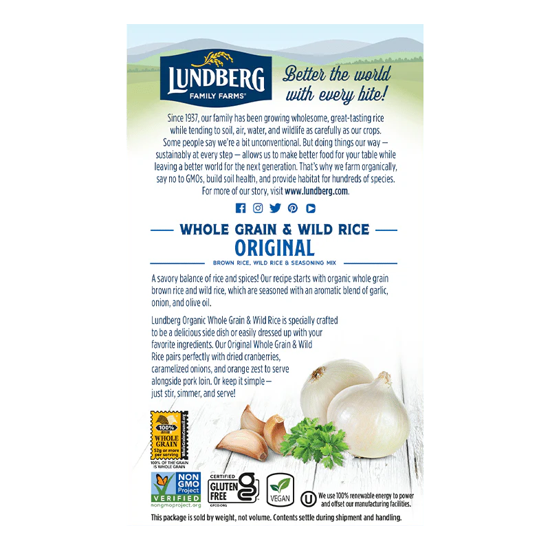 Lundberg Whole Grain Rice and Wild Rice Original