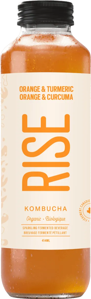 Rise Orange & Turmeric Classic Kombucha 414ml