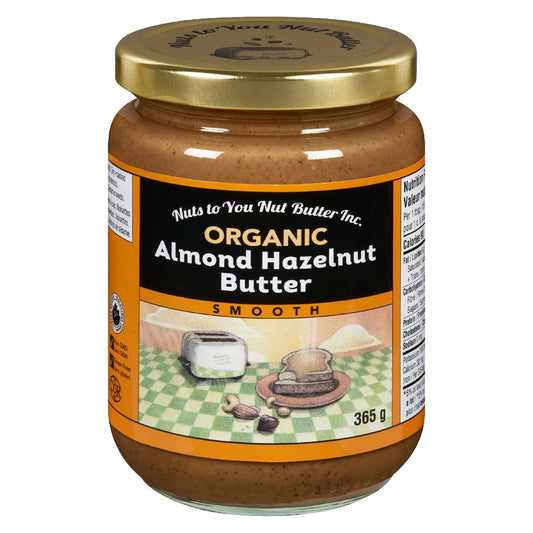 Nuts to You Organic Almond Hazelnut Smooth Butter 365g