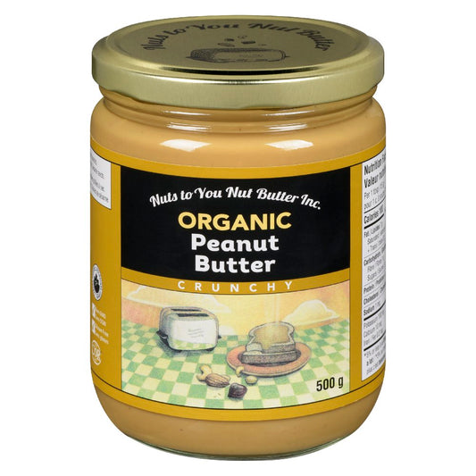 Nuts to you Organic Peanut Butter Crunchy 750gm
