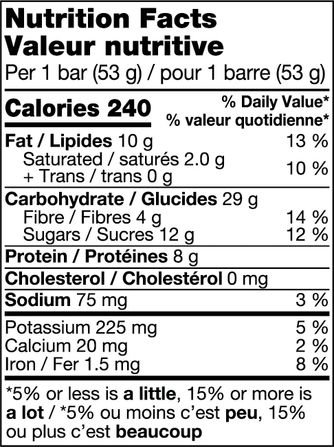 Made with Local Peanut Butter Brownie Real Food Bar 53gm