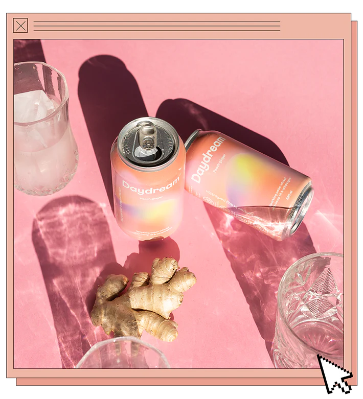 Day Dream Peach Ginger Sparkling Water