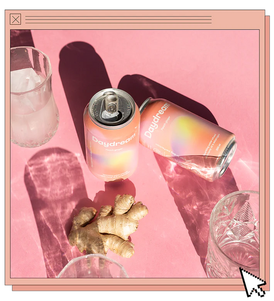 Day Dream Peach Ginger Sparkling Water