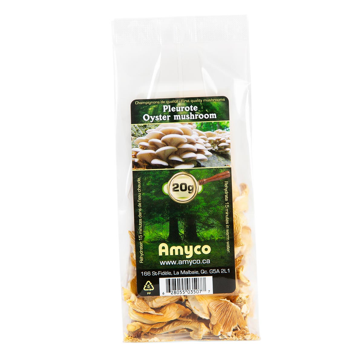Amyco Oyster Dried Mushrooms 20g