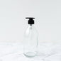 Pure Bio empty Glass Bottle with Pump 500ml