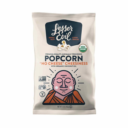 Lesser Evil Organic Popcorn - No Cheese Cheesiness 142gm