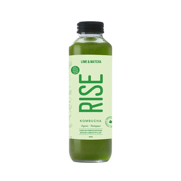 Rise Lime & Matcha Kombucha 414ml