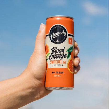 Remedy's No Sugar Blood Orange Switchel 4x 330ml