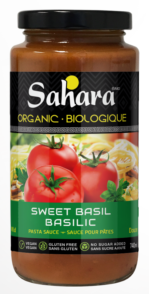 Sahara Organic Sweet Basil Pasta Sauce 740ml