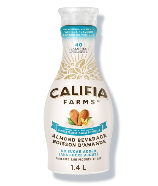 Califia Farms Unsweetened Vanilla Almond Beverage 1.4L