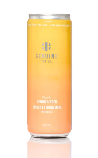 Genuine Lemon Ginger Sencha Sparkling Iced tea 355ml