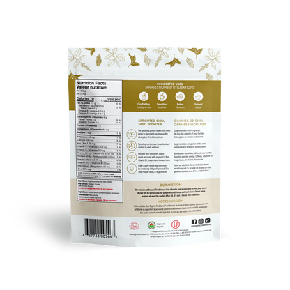 Organic Traditions Sprouted Chia Powder 454gm