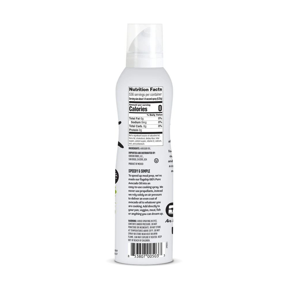 Chosen Foods 100% Pure Avocado Oil Spray 134gm