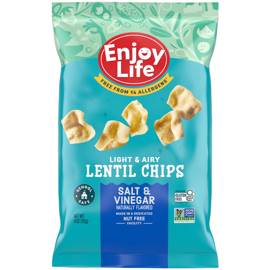 Enjoy Life Salt and Vinegar Lentil Chips 113gm